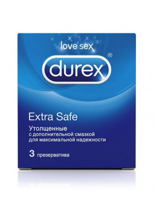 Утолщённые презервативы Durex Extra Safe - 3 шт.