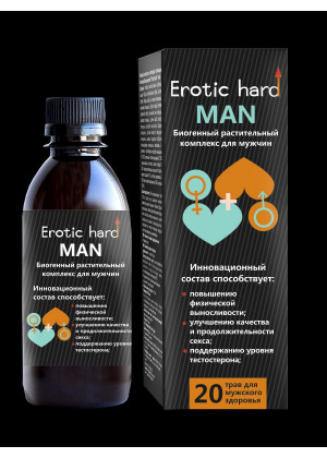 Мужской биогенный концентрат для усиления эрекции Erotic hard Man - 250 мл.