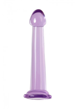 Фиолетовый фаллоимитатор Jelly Dildo M - 18 см.