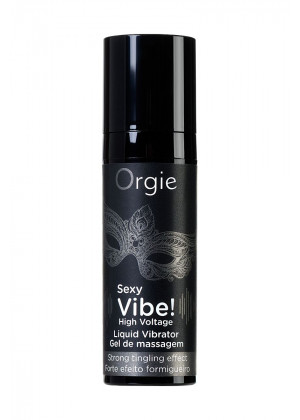 Гель для массажа ORGIE Sexy Vibe High Voltage с эффектом вибрации - 15 мл.