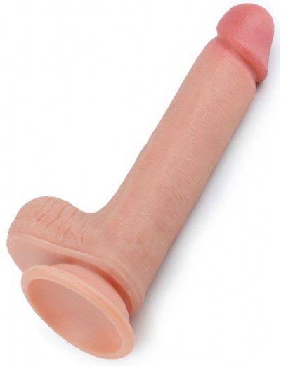 Телесный фаллоимитатор 8 Dual-Layered Silicone Nature Cock - 20,5 см.