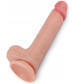 Телесный фаллоимитатор 8 Dual-Layered Silicone Nature Cock - 20,5 см.