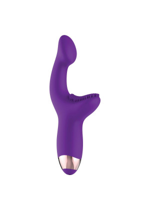 Фиолетовый массажёр для G-точки G-Spot Pleaser - 19 см.