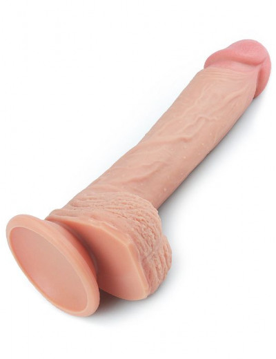 Телесный фаллоимитатор 8.5 Dual-Layered Silicone Nature Cock - 22 см.