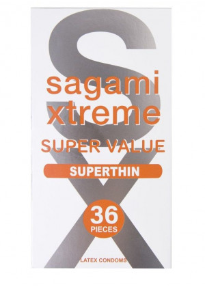 Ультратонкие презервативы Sagami Xtreme Superthin - 36 шт.