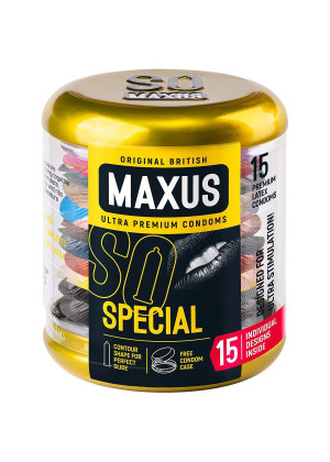 Презервативы с точками и рёбрами MAXUS Special - 15 шт.